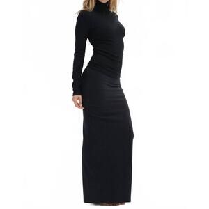 NEW LNA landon ribbed skirt in black